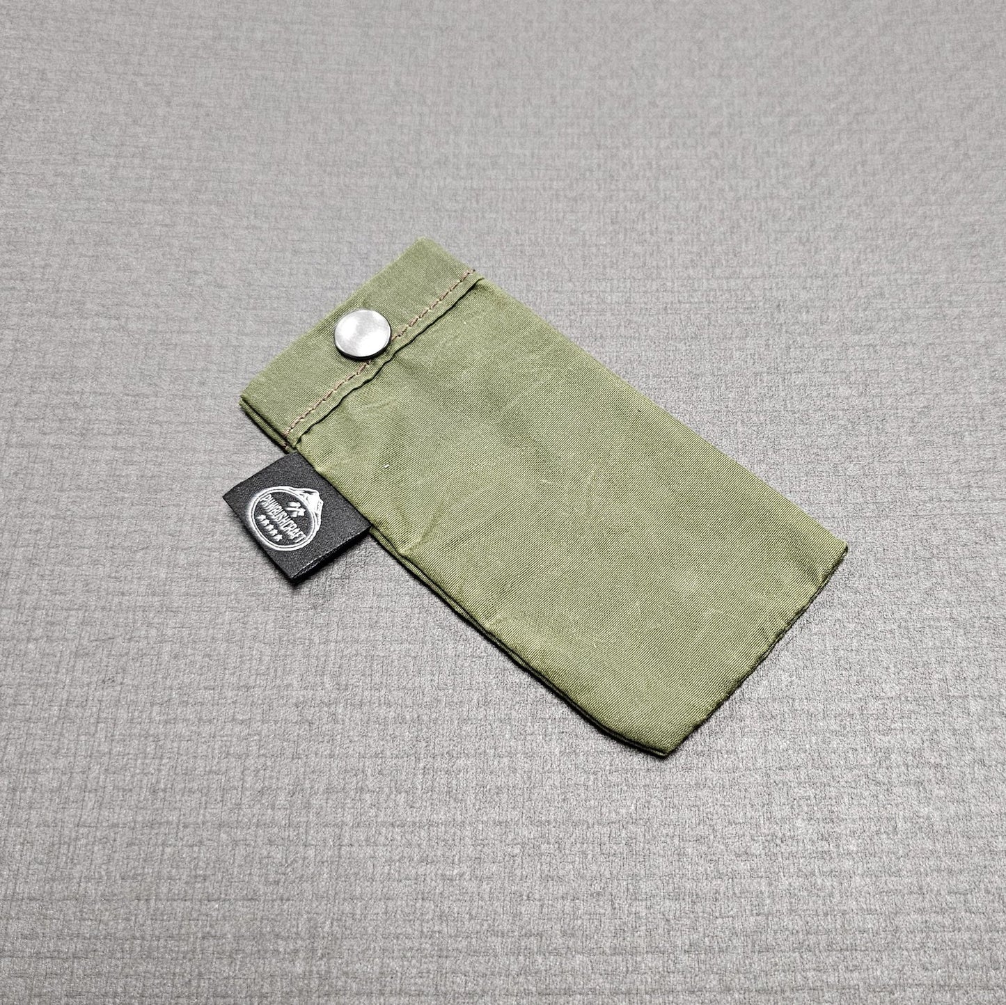 Waxed Canvas Green Short Utensil Sleeve