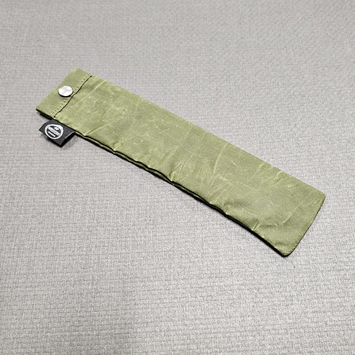 Waxed Canvas Green Long Utensil Sleeve