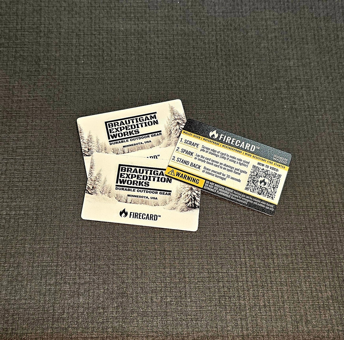 FireCard By Wazoo- UL Emergency Fire Starting Card