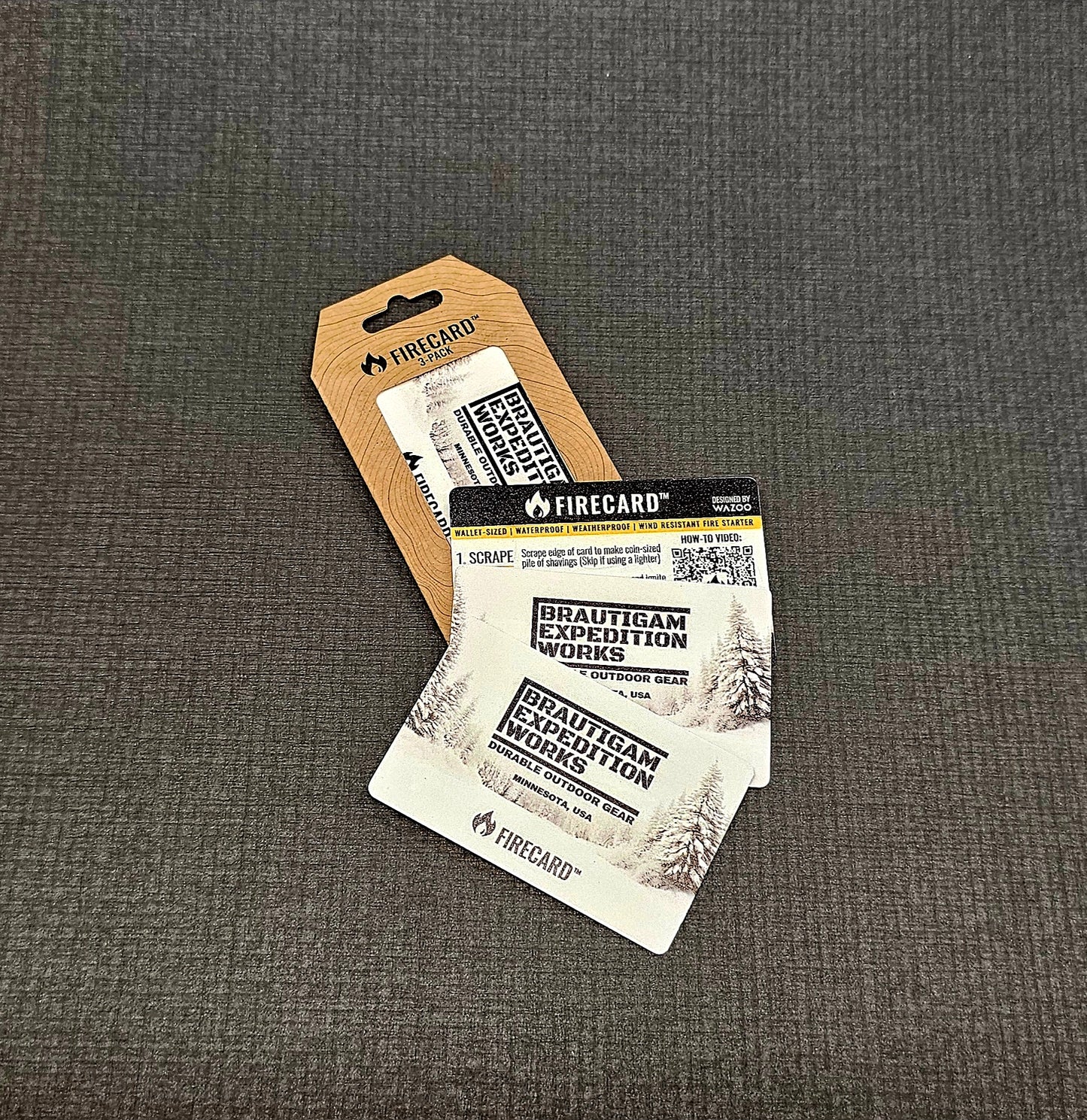 FireCard By Wazoo- UL Emergency Fire Starting Card