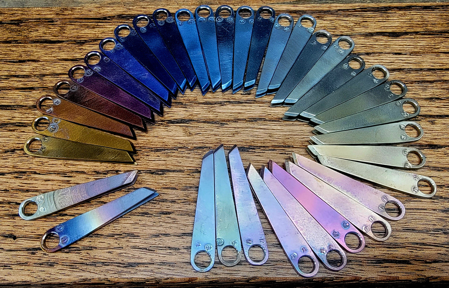 Rainbow colors Titanium Tweezers Brautigam Expedition Works